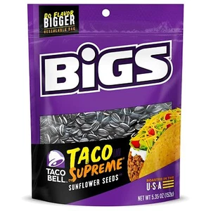 BIGS Taco Bell Taco Supreme Sonnenblumenkerne, ketofreundlich, 5,35 oz Beutel - Bild 1 von 5