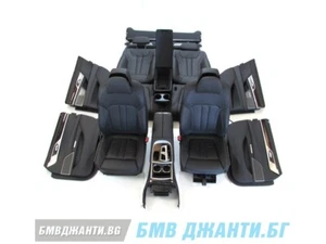 BMW G12 LEDER DAKOTA SCHWARZ LCSW Lederausstattung Sitze Leather seats 688A - Afbeelding 1 van 12