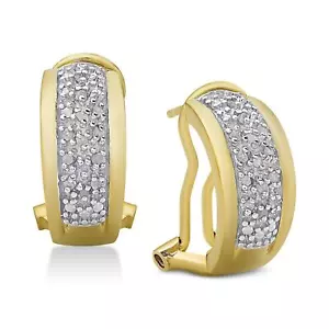 Victoria Townsend Diamond J-Hoop Earrings (1/4 ct. t.w.) - Picture 1 of 7