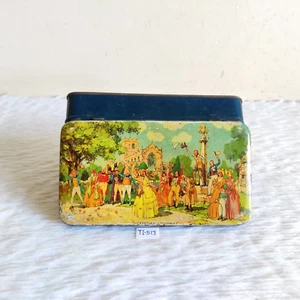 Vintage Dickensian Memories Graphics Walters Toffee Advertising Tin Box TI513 - Picture 1 of 7