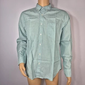 J Crew Men's Shirt Size L Button Down Long Sleeve Green Collared Casual (03) - Picture 1 of 9