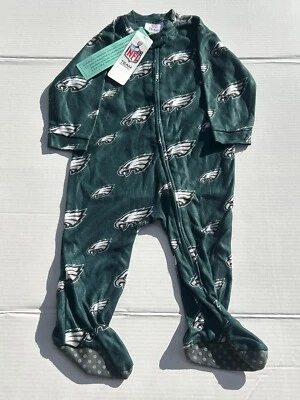 Ropa del equipo de la NFL Eagles pijama con pies de una pieza - talla 18 meses nuevo con etiquetas Foto 1 de 4