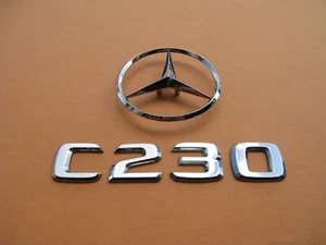 01 02 03 04 05 06 07 MERCEDES C230 C320 SEDAN REAR EMBLEM LOGO BADGE SIGN A45942 - Picture 1 of 7