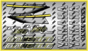 2002 yamaha banshee full graphics kit decals stickers THICK AND HIGH GLOSS - Bild 1 von 1
