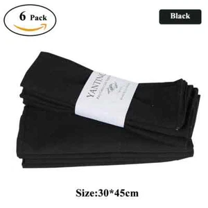 6 Pack Table Napkins Cloth Kitchen Tea Orange Color Towel 18 X 12 Inches Durable - Picture 1 of 37