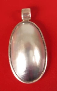 ATEMBERAUBENDER VINTAGE STERLINGSILBER MUSCHEL MABE PERLE WEICHTIER ANHÄNGER EDEL! - Bild 1 von 2