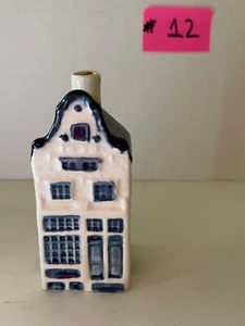 Vintage KLM Airlines Blue Delft Porcelain House #12 Rynbende Distillery Empty Empty - Bild 1 von 8