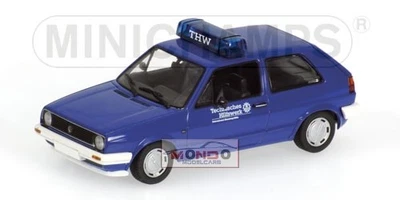 1:43 Minichamps Volkswagen Golf Ii Thw 400054190 Diecast Modellino - Immagine 1 di 2