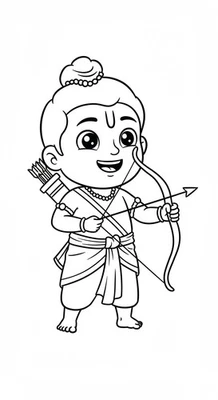 Ramayana for Kids – 20 Easy Story Pages with Coloring – Printable  - Image 1 of 4