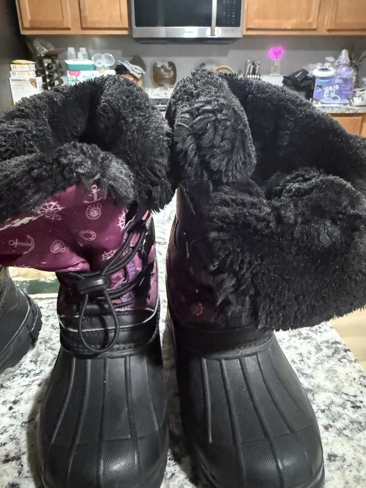 Hobibear Botas de Nieve de Invierno Niños Talla 32 Elegantes y Acogedoras Largas Felpa Cómodas Impermeables Foto 1 de 1