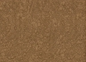 Remnant Brown Floral by St. Nicole & Benartex Fabric, Quilting/Patchwork - Bild 1 von 2