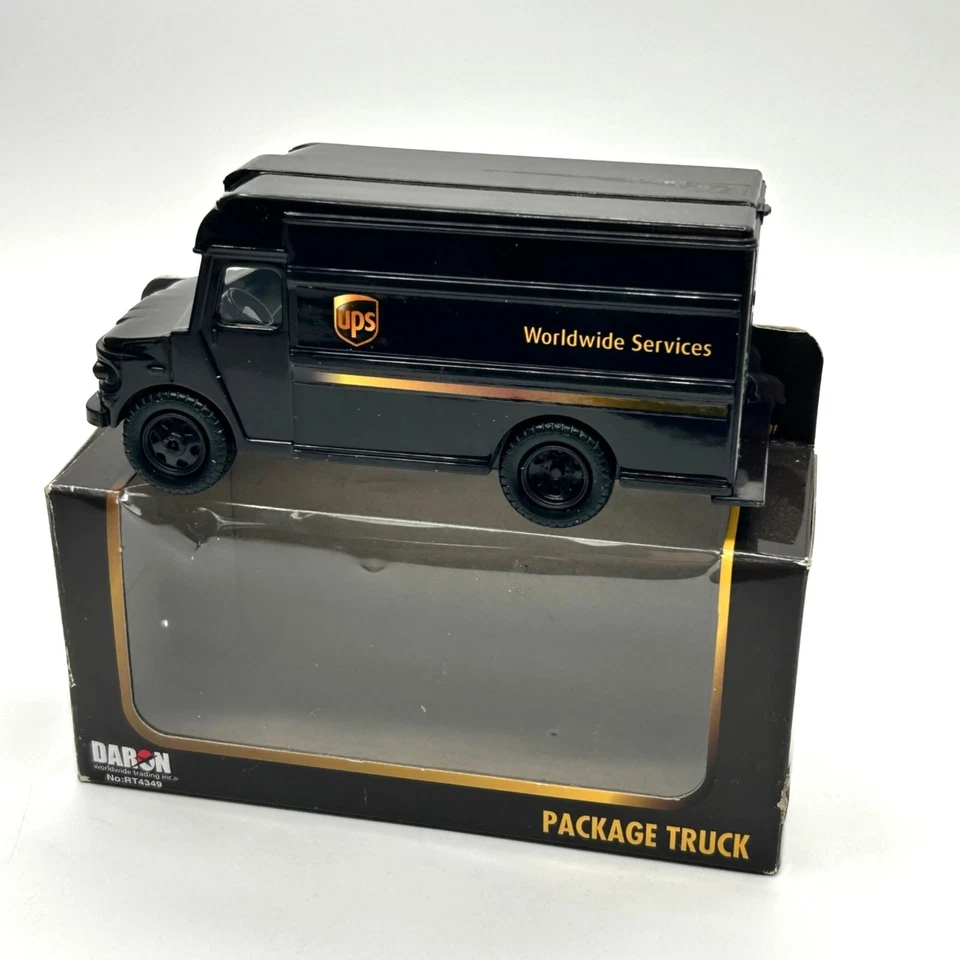 RT4349 Real Toys United Parcel Service UPS Package Truck Pullback Toy