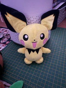 Official Pokemon Wicked Cool Toys WCT 2022- Pichu Plush Soft Toy 9" - Picture 1 of 3