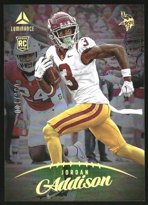 2023 Panini Luminance Green #107 Jordan Addison /100 - Image 1 of 2