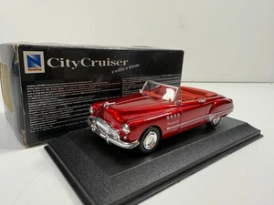 1/43 New Ray Buick Roadmaster 1949 Convertible Diecast Metal Deep Red Metallic - Picture 1 of 9