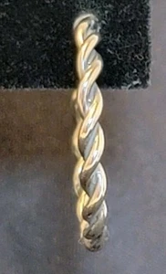 Carolyn Pollack AW Twisted Silver Hoop Earrings - Picture 1 of 7