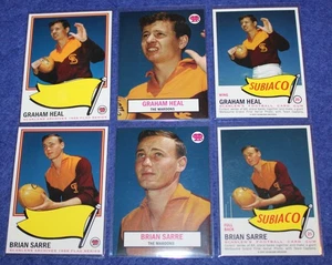 2007 - 1966 Scanlens Archives Flag Series Subiaco Team Set Of 6 Cards MINT - Picture 1 of 2