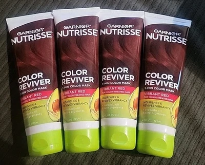 (4) Garnier Nutrisse Color Reviver - Vibrant Red 4.2oz - Image 1 of 3