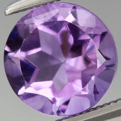 Piedra preciosa amatista uruguaya púrpura natural redonda de 1,87 quilates T.W 7,9 mm Foto 1 de 4
