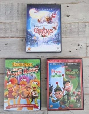 Disney 3-DVD Lot A Christmas Carol / Prep & Landing / A Merry Fraggle Holiday - Image 1 of 4