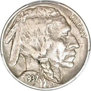 1937-D 5C 3 Legs Buffalo Nickel PCGS XF45 - Picture 1 of 3