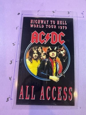 AC/DC Commemorative 1979 Highway To Hell Tour All Access Backstage Pass, ￼￼￼ - Image 1 of 3