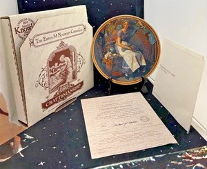 VTG. Knowles Norman Rockwell Plate "Dreaming In The Attic" #16419B 8" USA 80's - Picture 1 of 7