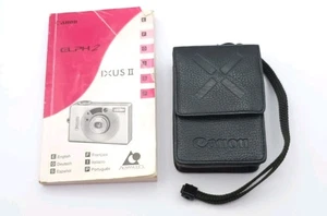Canon IXUS II ii 2 Vintage Camera with Manual, Case, and Strap - Picture 1 of 9