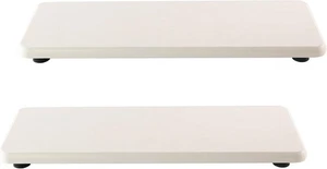 2x Diatomite Stone Soap Trays for Sink, Water Absorbing, White - Picture 1 of 4