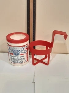 VINTAGE BUDWEISER STYROFOAM BEER CAN COOZIE WITH CUP HOLDER - Picture 1 of 6