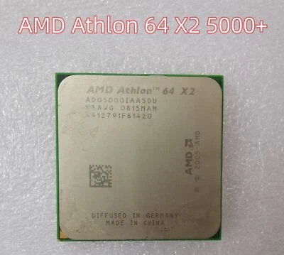 AMD Athlon 64 X2 5000+1000 MHz 2.6 GHz Socket AM2 CPU Processors 100% Work  - Image 1 of 2