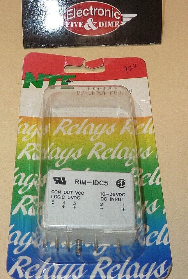 NTE Electronics RIM-IDC5 10-36vdc Slim Line Input Module 5v Supply Voltage - Image 1 of 1