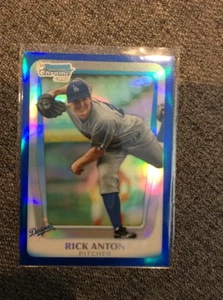 2011 Bowman Draft Chrome BDPP48 Rick Anton Blue Refractor 2/199 Dodgers - Picture 1 of 1