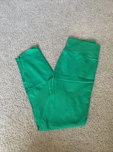 Victoria’s Secret PINK Active Green Seamless High Waist Leggings Medium - Picture 1 of 7