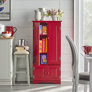 Target Marketing Systems Tall Storage Cabinet with 2 Adjustable Top Shelves and