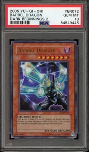 Barrel Dragon EN072 FOIL Dark Beginnings 2 YuGiOh PSA 10 GEM MINT | POP 4 - Picture 1 of 3