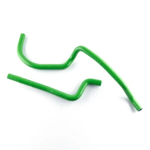 For 07-10 Yamaha Kodiak 450 YFM 450 FAR 4x4 Silicone Radiator Coolant Hose Green - Picture 1 of 7