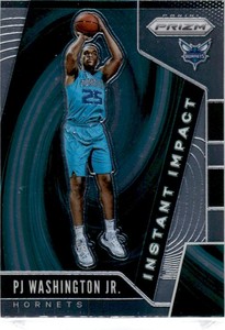 2019-20 Panini Prizm Instant Impact #20 P.J. Washington Rookie Hornets