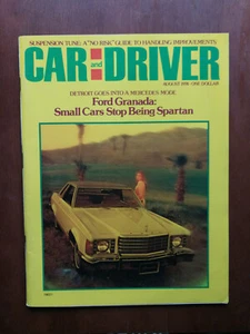 Car & Driver August 1974 Ford Granada - Plynouth Valiant Brougham  824 - Picture 1 of 2
