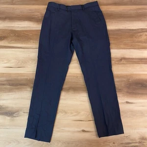 J Crew Pants Mens 31 x 30 Ludlow Slim Blue Wool Stretch Lightweight Flat Front - Picture 1 of 10