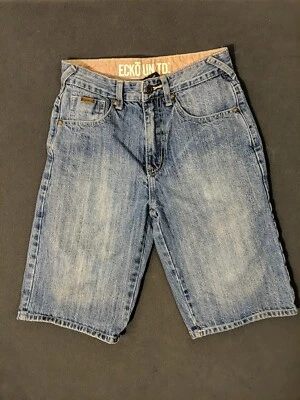 Pantalones Cortos Vaqueros Ecko Unlimited Niños Talla 12 Sueltos Patinador Y2K  Foto 1 de 4