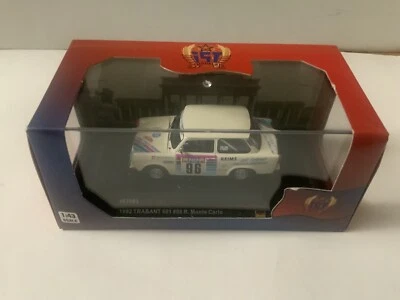 1/43 1992 Trabant 601 #96 Rally Monte Carlo IST 083 made by IXO - Image 1 of 2