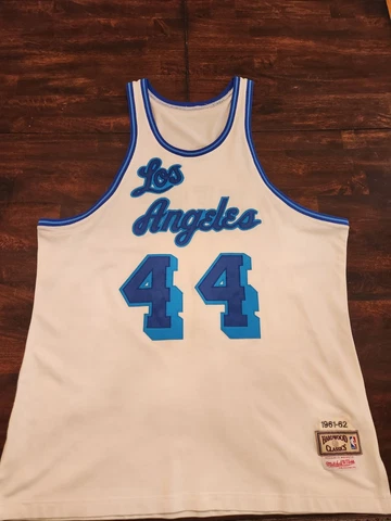 Jerry West 1961-62 Lakers Mitchell and Ness Jersey Cover