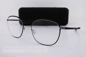Brand New ic! berlin Eyeglass Frames Vorias Black Made in Germany 48mm - Picture 1 of 7