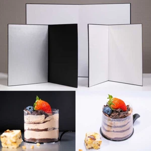A3 A4 Light Reflector Cardboard Black White Plate Photography Backdrop Studio - Picture 1 of 14