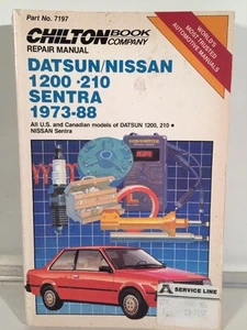 Chilton 7197 Nissan Sentra Repair Manual 1973-1988 1200 210 Datsun Service Shop - Foto 1 di 12