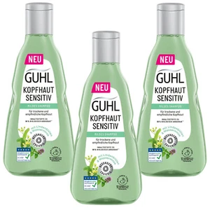 3x 250ml Guhl Scalp Sensitive Shampoo Dry Skin Linden Blossom Water Mint - Picture 1 of 3