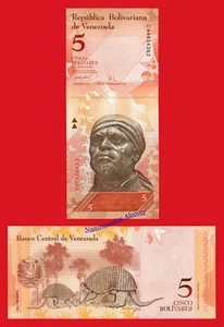 VENEZUELA 5 Bolivares 20.3.2007 Pick 89a SC / UNC - Imagen 1 de 1