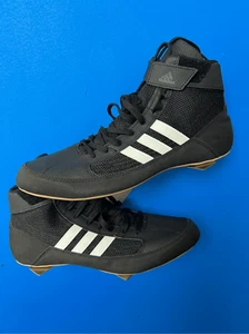 Adidas HVC 2 Wrestling Shoes Men’s Size 12 Black White Athletic Sneakers AQ3325 - Picture 1 of 8