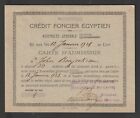 Egypt - 1928 - Rare - Vintage Card - Egyptian mortgage loan - Admission Card